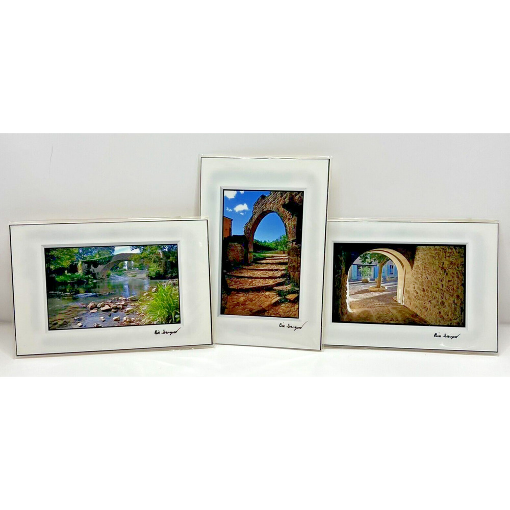 3 Piece Print set Bill Sargent Ventebrun, Thoronet Abbey, Vins-Sur-Caramy France